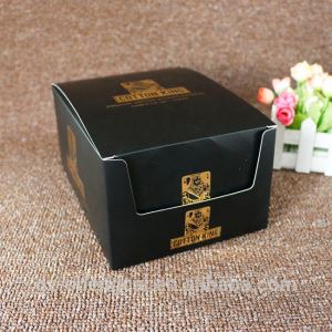 Kotak Display Produk Black Matt Dengan Logo Foil Emas
